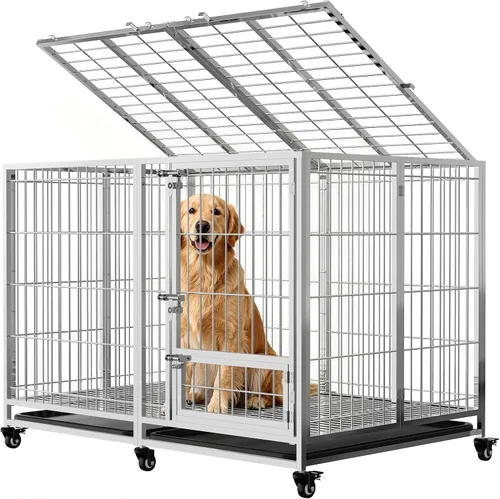 Vista 10 de Jaula para perros de alta resistencia de 48 pulgadas, perros