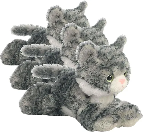Vista 5 de Lily Gray Tabby Mini Flopsie de 8 pulgadas, de Aurora