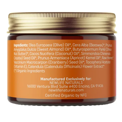 Vista 6 de NewLife Naturals Bálsamo de vulva orgánico certificado con caléndula y vitamina E para apoyar la humedad, picazón, irritación y sequedad Cuidado
