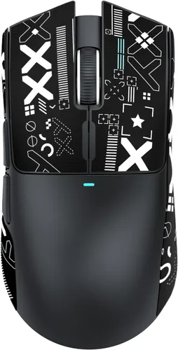 Vista 9 de ATTACK SHARK X11 Ratón inalámbrico ligero para juegos con base de carga RGB, Tri-Mode-2.4G/USB-C con cable/BT, 22K DPI, sensor óptico PAW3311