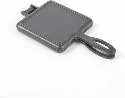 Vista 4 de HAWOK Plancha para Gofres de Hierro Fundido Cuadrada Plancha para Gofres Cuadro negro