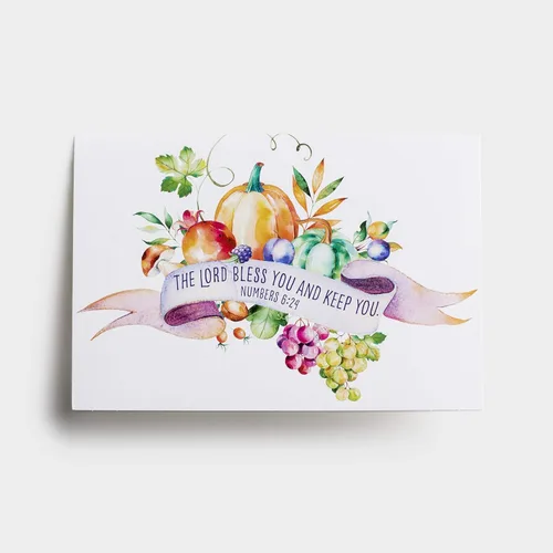 Vista 4 de DaySpring - Bendiciones de Acción de Gracias - Surtido de 8 diseños de otoño con Escritura - 24 tarjetas y sobres en caja de Acción de Gracias