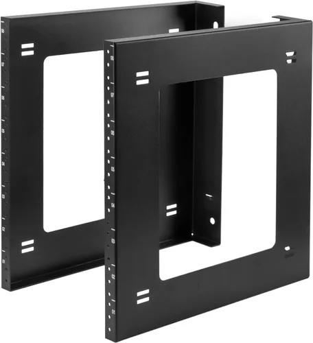 Vista 8 de RIVECO Rack de marco abierto 4U para montaje en pared y soporte de escritorio, no requiere montaje, rack de servidor para equipos de red y datos AV