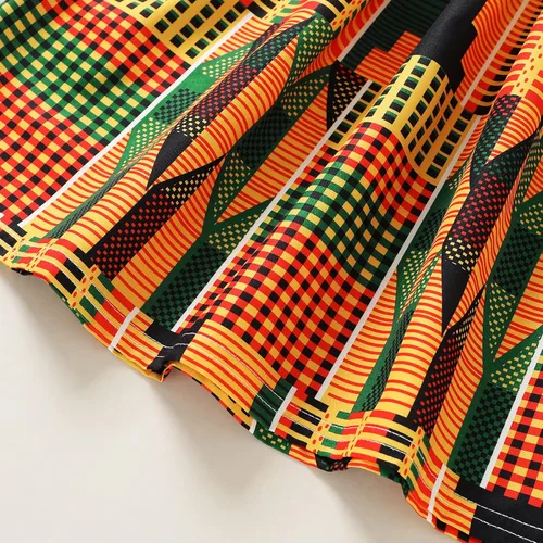 Vista 6 de YOUNGER TREE - Conjunto de ropa para bebé, diseño africano Dashiki Ankara