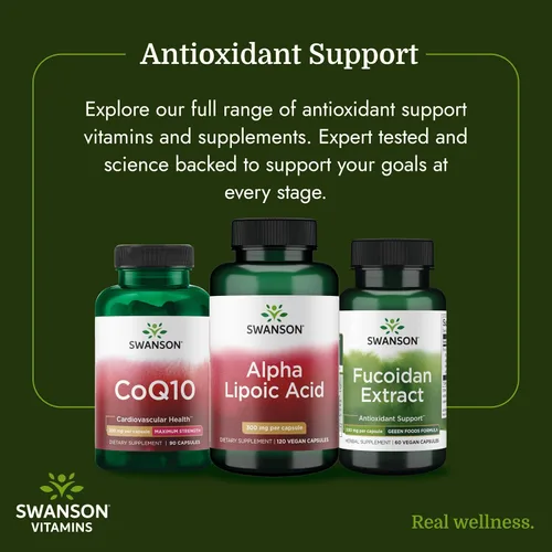 Vista 6 de Swanson Suplemento para la salud de ácido alfa lipoico 300 mg 120 cápsulas