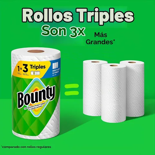 Vista 3 de Bounty Select-A-Size - Toallas de papel, impresiones, 2 rollos triples = 6 rollos regulares Prints