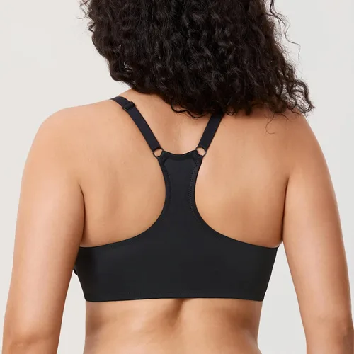Vista 5 de DELIMIRA Women's Racerback Front Closure Plus Size Full Coverage Lace Underwire Unlined Support Bras