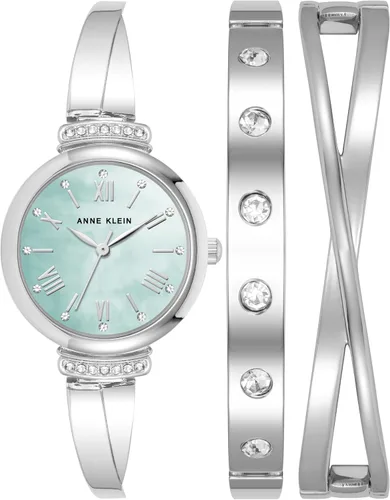 Vista 16 de Anne Klein AK/2245 - Juego de reloj de pulsera con detalles de cristal prémium para mujer