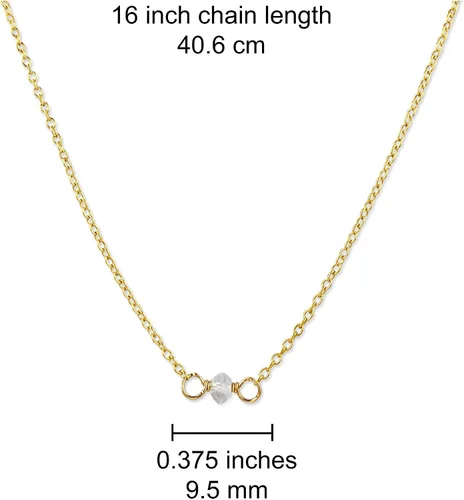 Vista 130 de Gargantilla de piedra natal – Regalo de cumpleaños, regalo para niña, mujer, amiga, hija, esposa, mamá, ella, joyas de piedras preciosas para uso