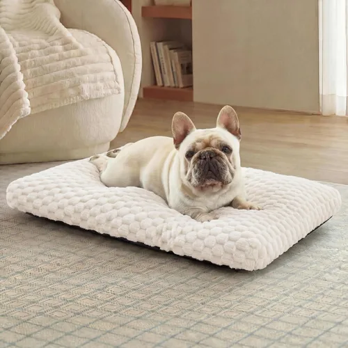 Vista 9 de Bedsure Cama lavable para perros de gran tamaño, forro polar de burbujas Gris