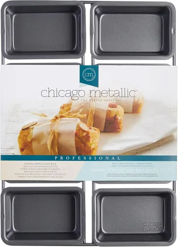 Vista 2 de Chicago Metallic Kitchen Craft - Mini molde antiadherente profesional, tamaño único, color negro