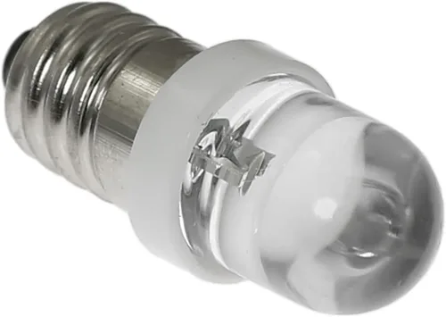 Vista 3 de Mini bombilla LED E10 de 0.2 W, 0.2 W, 3 V, bombillas de base de tornillo en miniatura, indicador LED para circuito de experimento casero
