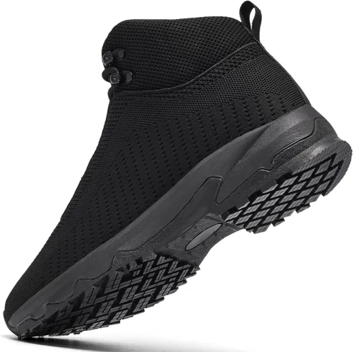 Vista 2 de SHULOOK Botas de trabajo antideslizantes para hombre, antideslizantes, ligeras, para cocina, cocina, restaurante, servicio de alimentos, zapatos