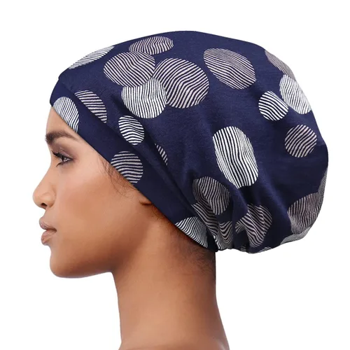 Vista 93 de Alnorm - Gorro con forro de satén y suave banda elástica para hombres y mujeres, talla única Se ajusta a la mayoría