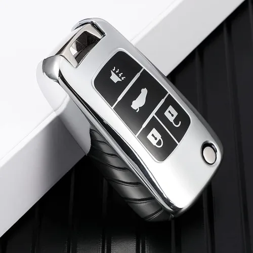 Vista 9 de TPU Car Remote Key Case Cover Shell Fob, for Buick for Chevrolet Cruze Aveo Trax for Opel Astra Corsa Meriva Zafira Antara J