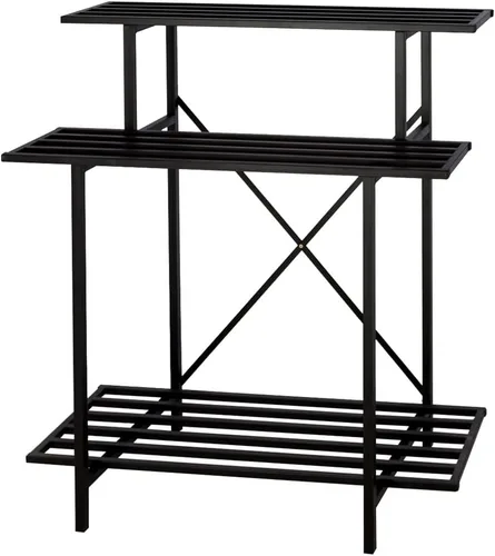 Vista 14 de Estante colgante para macetas, resistente soporte para plantas, enrejado, soporte para plantas de múltiples capas para el hogar, jardín, balcón