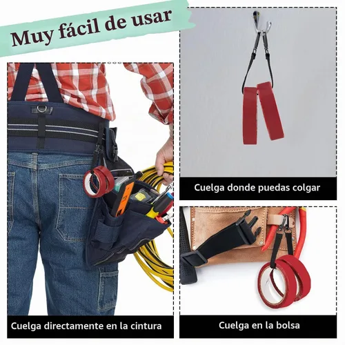 Vista 5 de Soporte de cinta métrica para cinta métrica, 4 uds