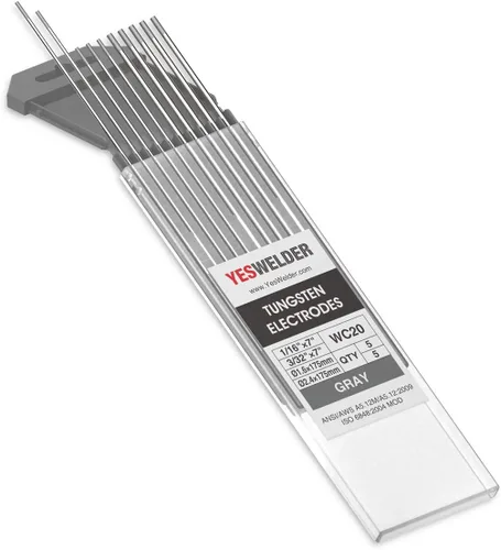 Vista 14 de YESWELDER Electrodo de tungsteno TIG Weld 1/8"x 7" 10-pk, no radiactivo comparable a E3 púrpura