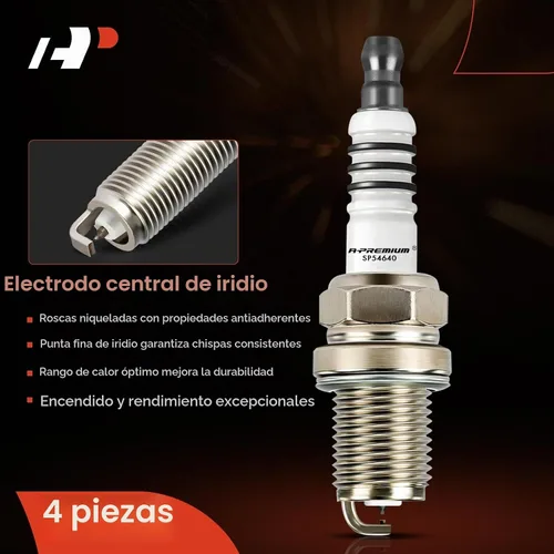 Vista 3 de A-Premium Bujía de iridio doble compatible con Ford Explorer 2006-2008, Explorer Sport Trac 2007-2008, Mustang 2005-2008 y Mercury Mountaineer