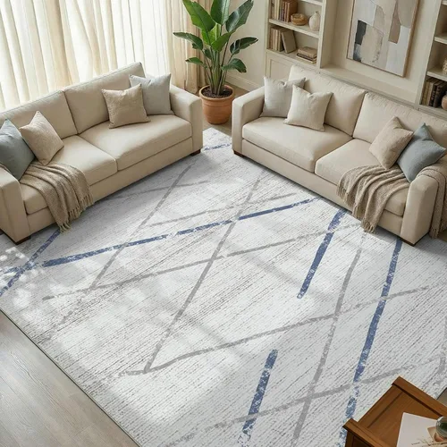 Vista 36 de jinchan - Tapete de pasillo marroquí de 2 x 6 pies con líneas, bohemio, lavable, para cocina, suave, geométrico, de lana sintética, antideslizante