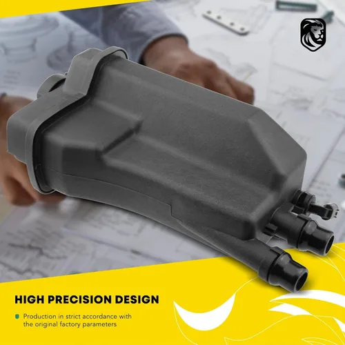 Vista 8 de YHTAUTO Depósito de expansión del depósito de desbordamiento de recuperación de refrigerante del motor con tapa y sensor presurizados para 1995-2003