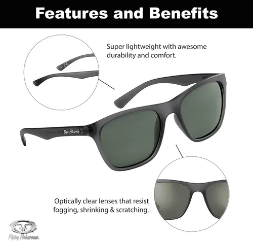 Vista 3 de Flying Fisherman Fowey Polarized Sunglasses with AcuTint UV Blocker for Fishing and Outdoor Sports