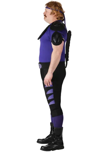 Vista 3 de Disfraz Hombre Cobra Púrpura Talla Plus Size para Dodgeball Multicolor