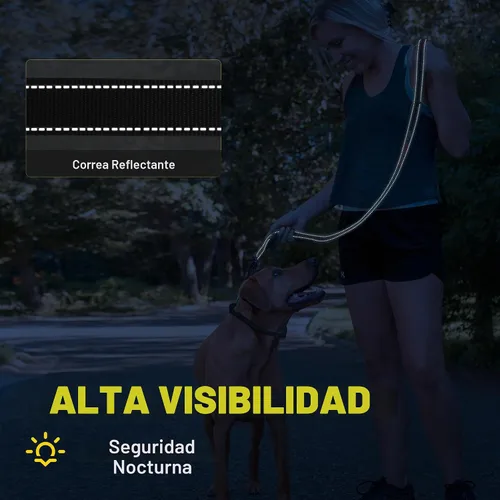 Vista 6 de Fida Correa de perro deslizante de 6 pies para perros grandes, correa
