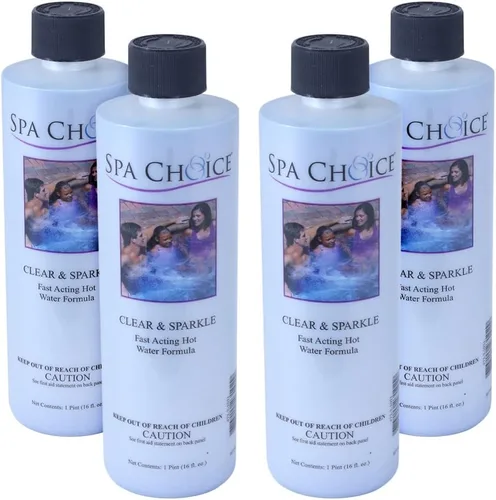 Vista 5 de SpaChoice 1-Pint Premium Clear and Sparkle Hot Tub Clarifier, Spa Clarifier Hot Tub, Made in USA