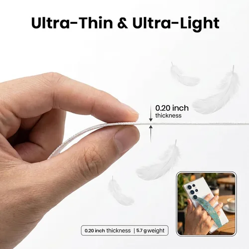 Vista 7 de Switchbands Correa de agarre para teléfono – Soporte reversible para teléfono, correa de mano delgada y elástica suave anticaída, ajuste universal
