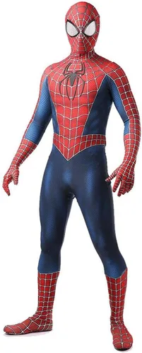 Vista 2 de Disfraz Zentai de superhéroe de elastano con estampado 3D para adultos