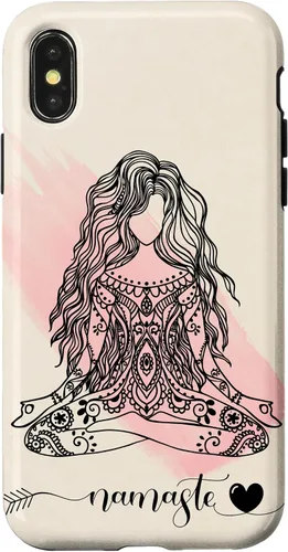 Vista 5 de Namaste Mandala Hippie Yoga Woman Meditation Spiritual Gift Case for iPhone 17