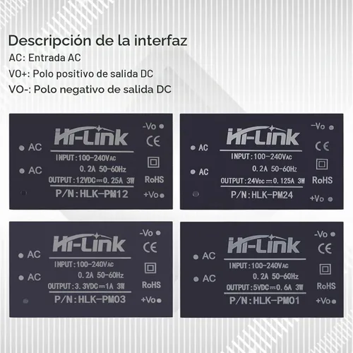 Vista 3 de Módulo de alimentación aislado AC-DC Módulo de alimentación de conmutación para el hogar inteligente, módulo de alimentación Mini Buck 220v a 12v