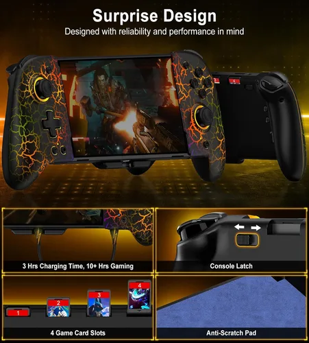 Vista 8 de Gamtoure Wireless Switch Controller for Nintendo SwitchOLED, Handheld Switch Controller Replacement for Joycon, Hall Effect