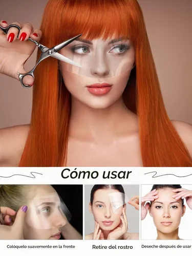 Vista 4 de Protector facial desechable transparente, para ducha, corte de pelo, laca y extensiones de pestañas, para cirugía de párpados y cejas, cuidado 100
