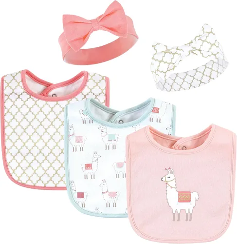 Vista 51 de Hudson Baby Conjunto de babero y diadema de algodón unisex para bebé Leopard Mamas Mini