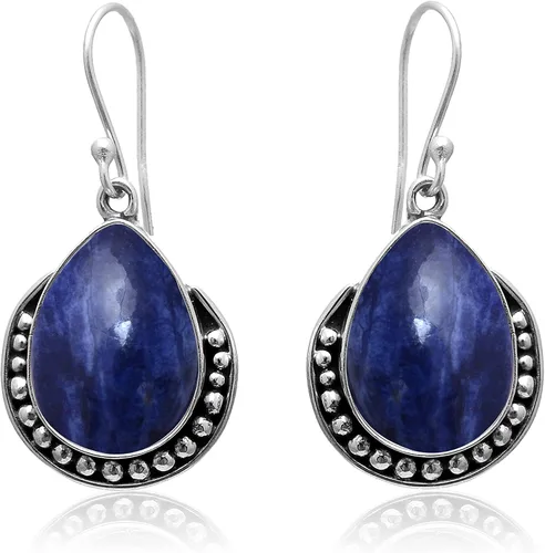 Vista 35 de Veracity Jewelry - Aretes de plata de ley con piedras preciosas para mujeres y niñas, regalo para su cumpleaños, aniversario, esposa, mamá, novia