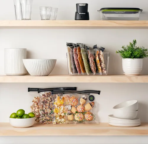 Vista 4 de FoodSaver® Bolsas reutilizables con cremallera al vacío de un galón