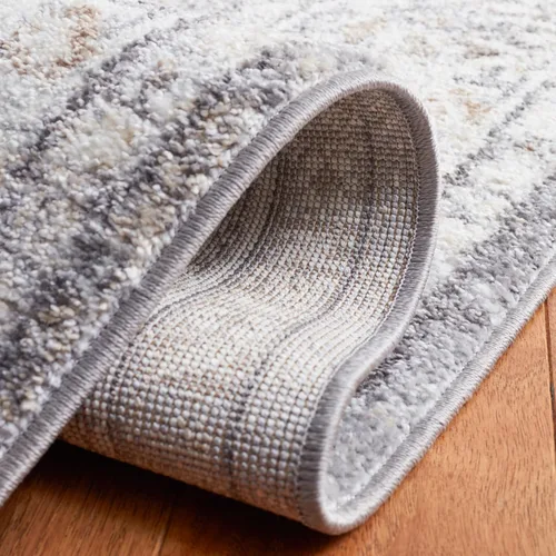 Vista 5 de SAFAVIEH Opal Collection - Alfombra de pasillo de 2 pies 3 pulgadas x 9 pies, color gris y marfil, diseño oriental shabby chic, ideal para zonas