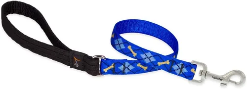Vista 2 de LupinePet Originals - Correa acolchada de 1/2 pulgada para perros pequeños con asa acolchada de 6 pies