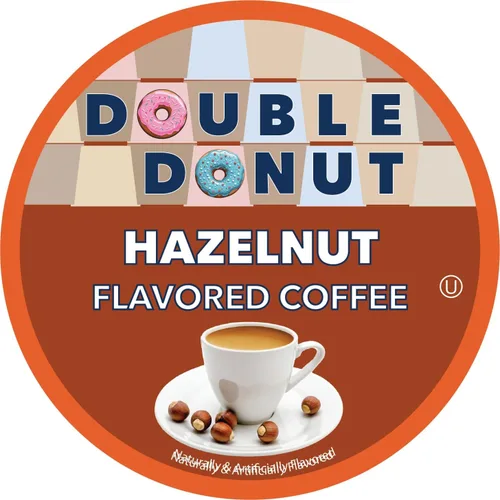 Vista 74 de Double Donut Coffee Cápsulas de Café Half Caff, Cápsulas de Café de Media Cafeína de Porción Individual para Cafeteras Keurig K Cup, Tostado Medio