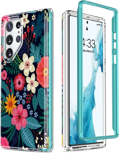 Vista 13 de Esdot Funda protectora para Samsung Galaxy S22 Ultra, de grado militar, resiste caídas de 21 pies (probado), con diseños modernos para mujeres