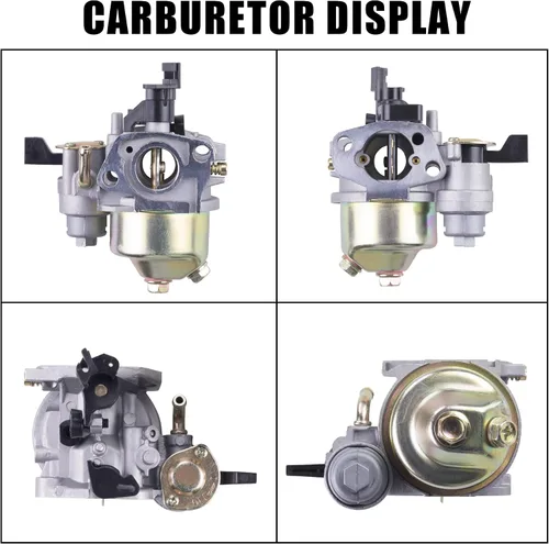 Vista 3 de Kit de Adaptador de Filtro de Aire de Carburador Mejorado de Alto Rendimiento con Bujía de Admisión Compatible con Predator 212cc 6.5 Hp Honda Gx160