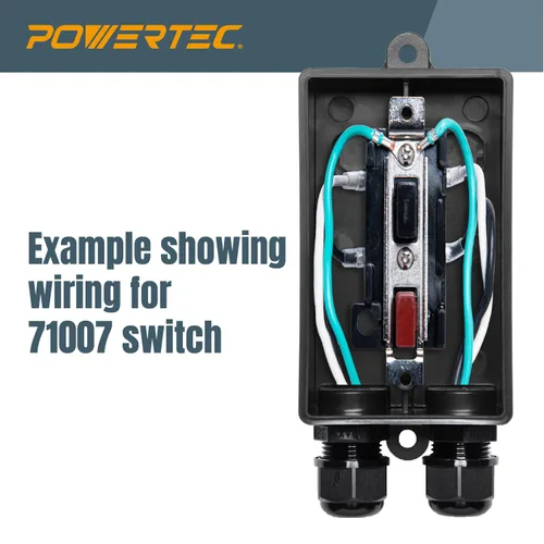 Vista 5 de POWERTEC 71834 Caja de interruptores profundos con herrajes para compatibilidad con POWERTEC Switch - 71007, 71651, 71054, 71577