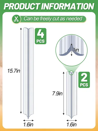 Vista 6 de Alphatool 6 piezas de agarres de silicona transparente antideslizantes para fundas de sofá - 2 tamaños para mantener las fundas de sillón y sofá