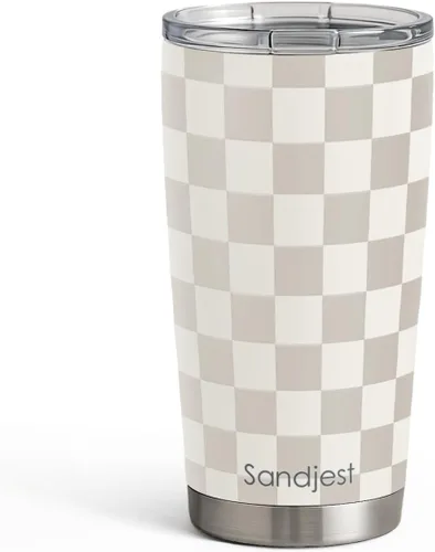 Vista 37 de SANDJEST Vaso de baloncesto con aislamiento de acero inoxidable de 20 onzas, taza de café de viaje, vasos deportivos, regalos para amantes