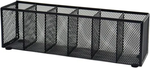 Vista 11 de 2 soportes para lápices de malla negra, pequeño organizador de escritorio de metal para escritorio, artículos de oficina, soporte de almacenamiento