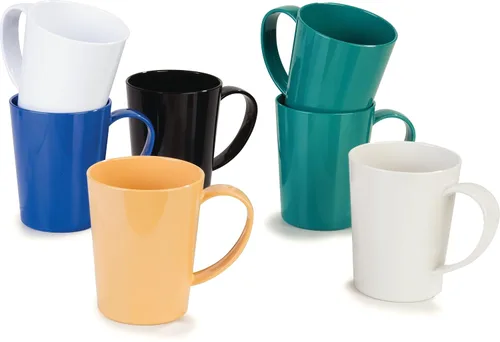 Vista 15 de Carlisle FoodService Products Taza Taza de Café de Plástico con Asa Grande para Bufés, Hogar y Restaurante, Tritan, 12 Onzas, Negro, (Paquete de 12)