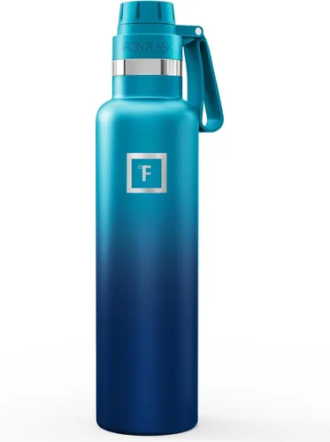 Vista 39 de IRON °FLASK Botella de agua de boca estrecha de 24 onzas con boquilla Aurora