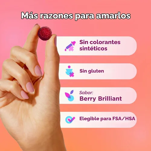 Vista 4 de OLLY Gomitas de fibra aptas para niños, soporte para la digestión* Fibra